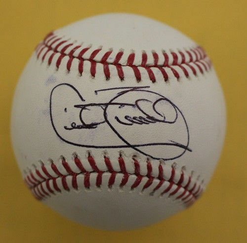 Cecil Fielder Autographed Detroit Tigers OML Baseball in Black Steiner