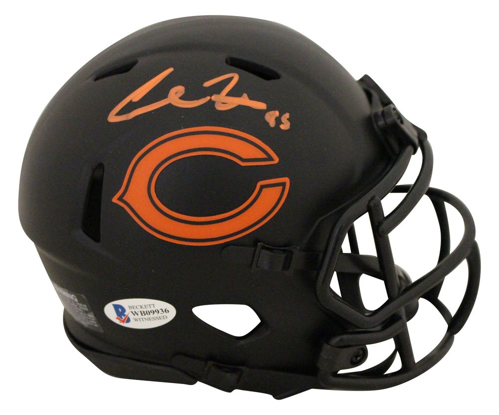 Cole Kmet Autographed/Signed Chicago Bears Eclipse Mini Helmet BAS