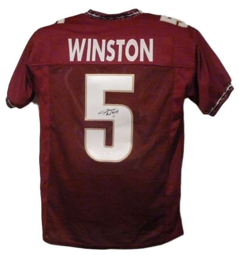 Jameis Winston Autographed Florida State Seminoles red size XL jersey JSA