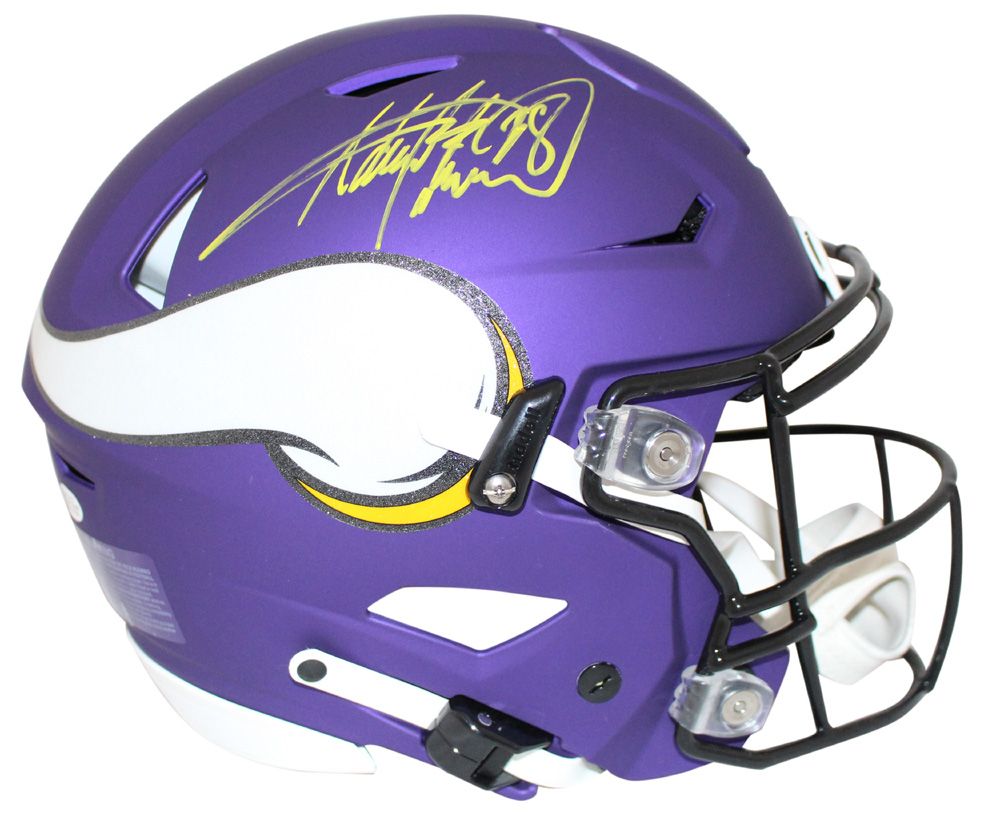 Adrian Peterson Signed Minnesota Vikings Authentic Speed Flex Helmet BAS