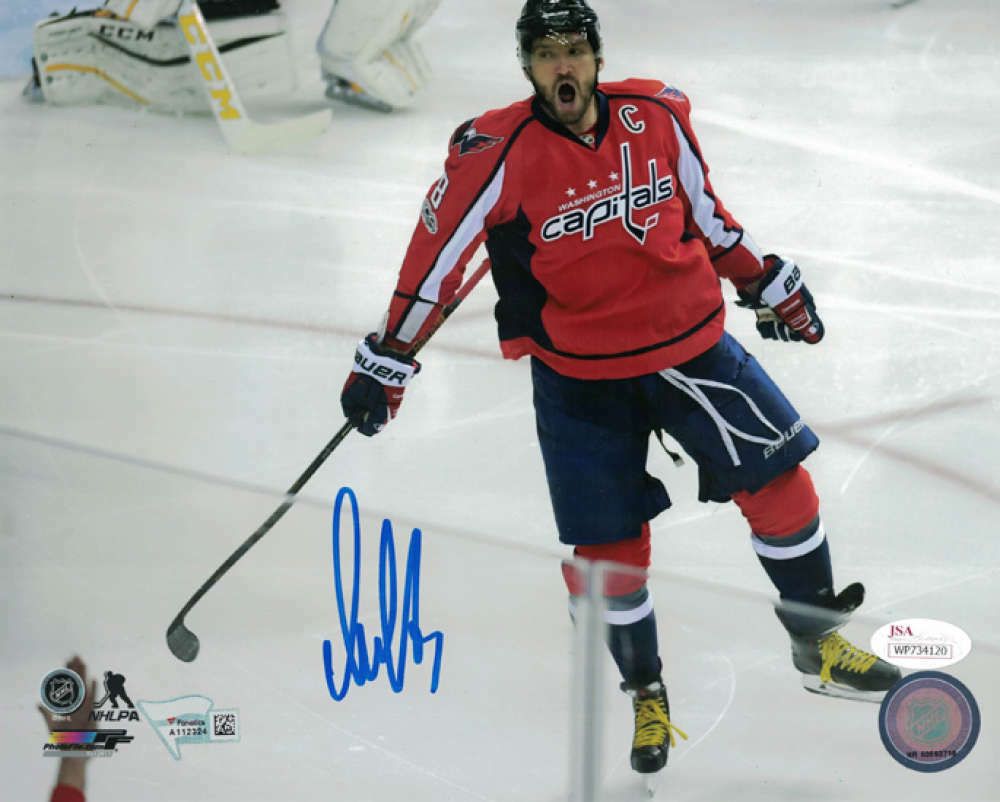 Alex Ovechkin Autographed Washington Capitals 8x10 Photo Name Only JSA