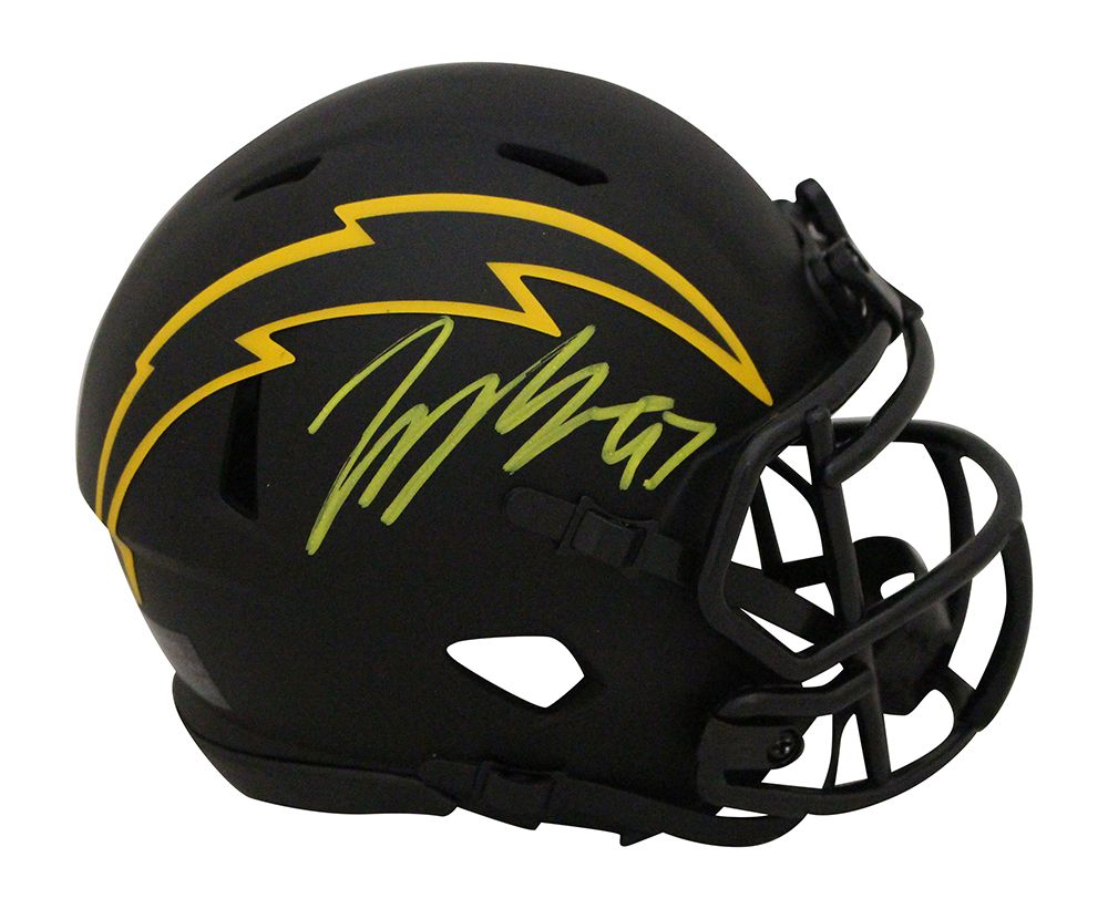 Joey Bosa Autographed Los Angeles Chargers Eclipse Mini Helmet BAS