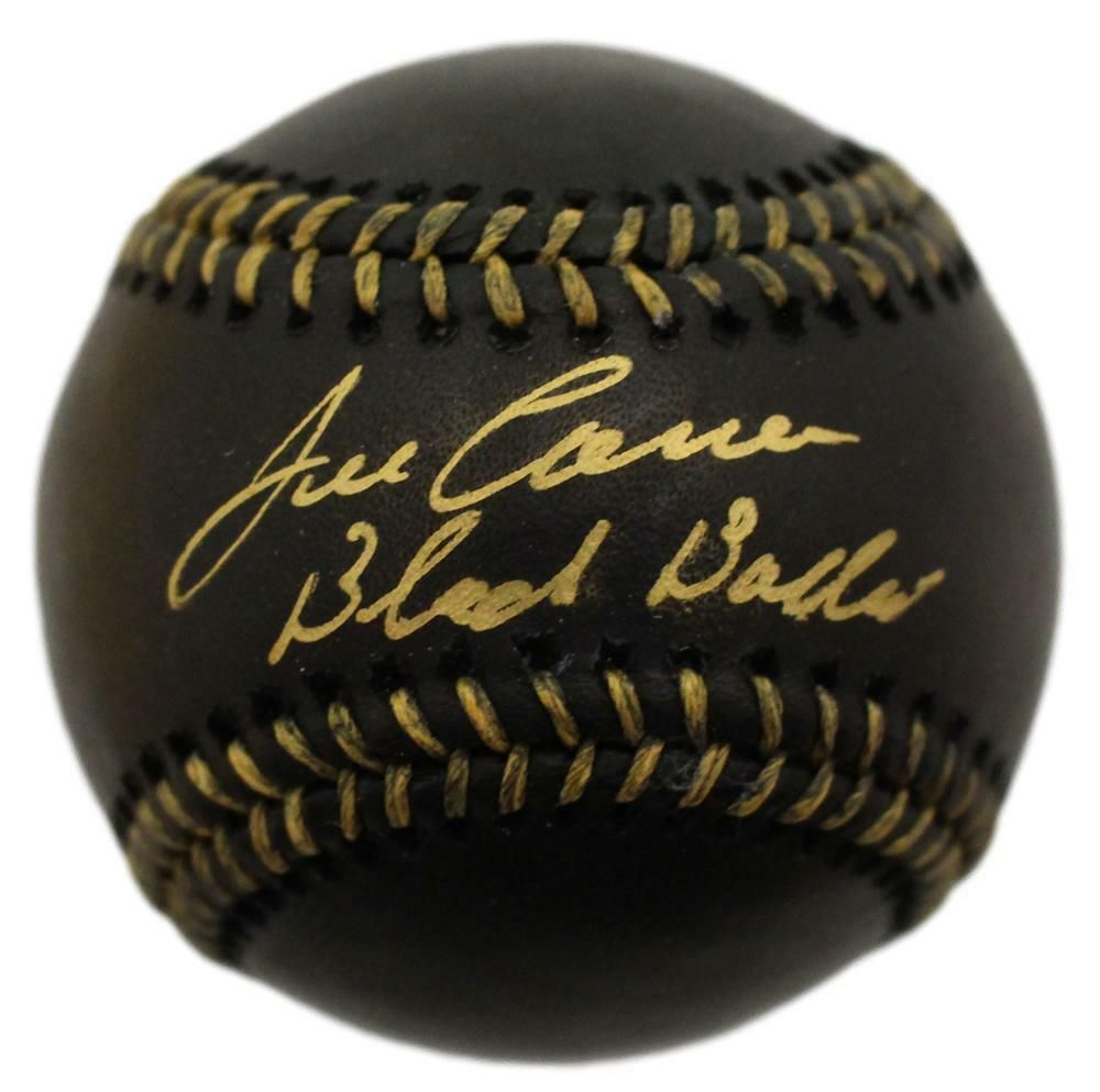 Jose Canseco Autographed Oakland Athletics OML Black Baseball Black Balled BAS
