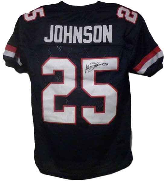 Vance Johnson Autographed Arizona Wildcats blue size XL jersey