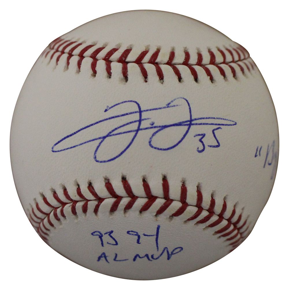 Frank Thomas Signed Chicago White Sox OML Baseball Big Hurt &amp; MVP JSA