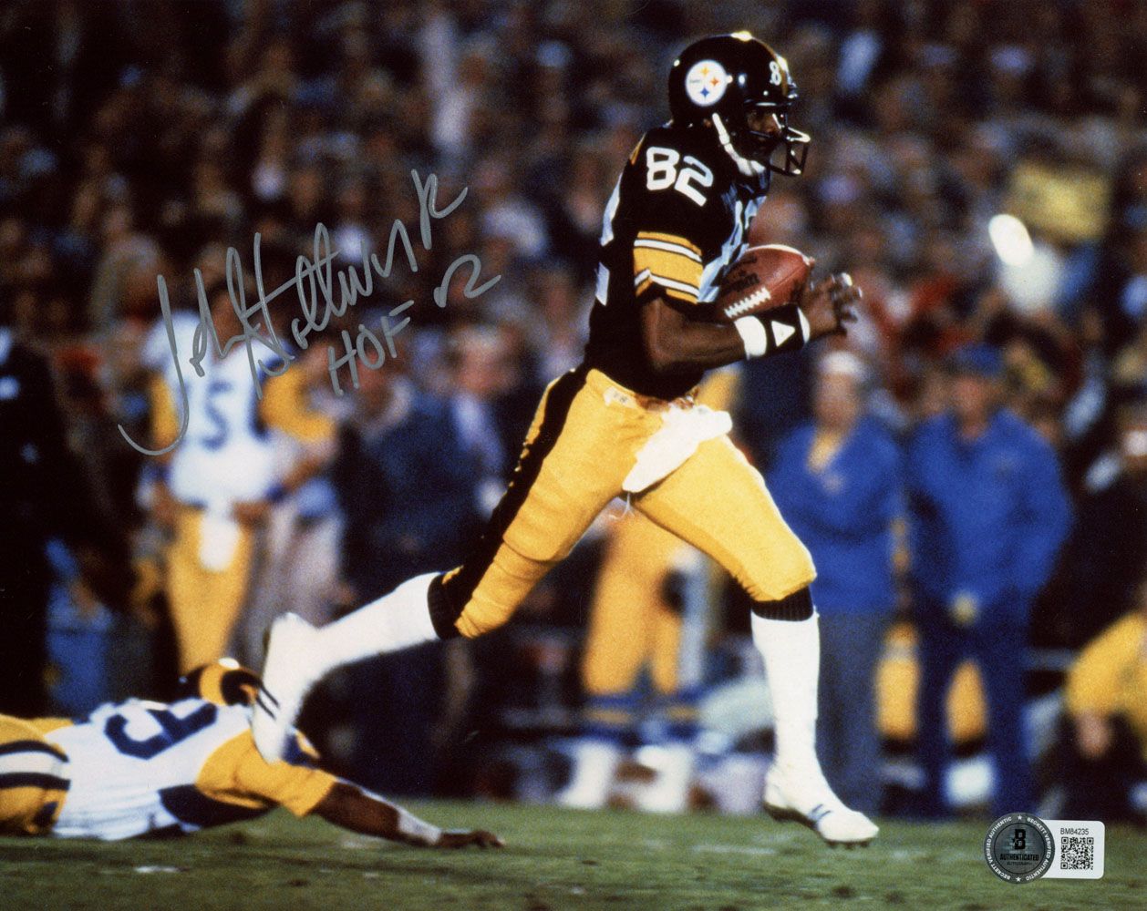John Stallworth Signed Pittsburgh Steelers 8x10 Photo HOF BAS 45561