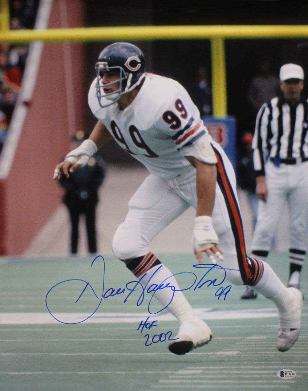Dan Hampton Autographed/Signed Chicago Bears 16x20 Photo HOF BAS