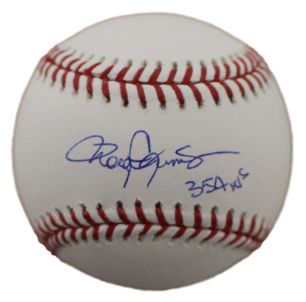 Roger Clemens Autographed/Signed Boston Red Sox OML Baseball 354 W JSA