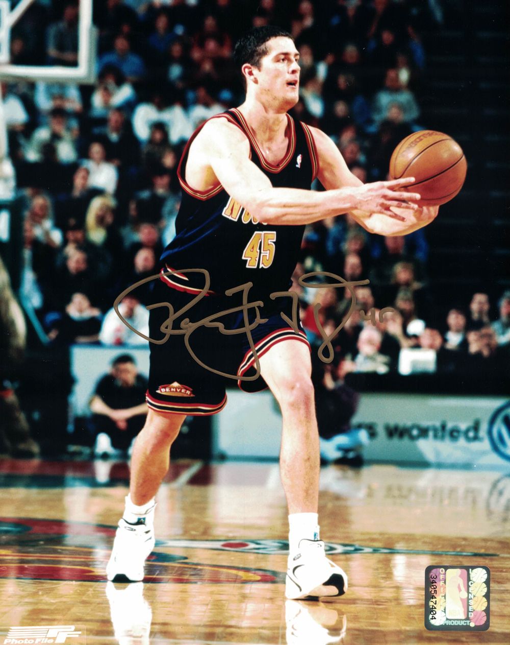 Raef LaFrentz Autographed/Signed Denver Nuggets 8x10 Photo PF