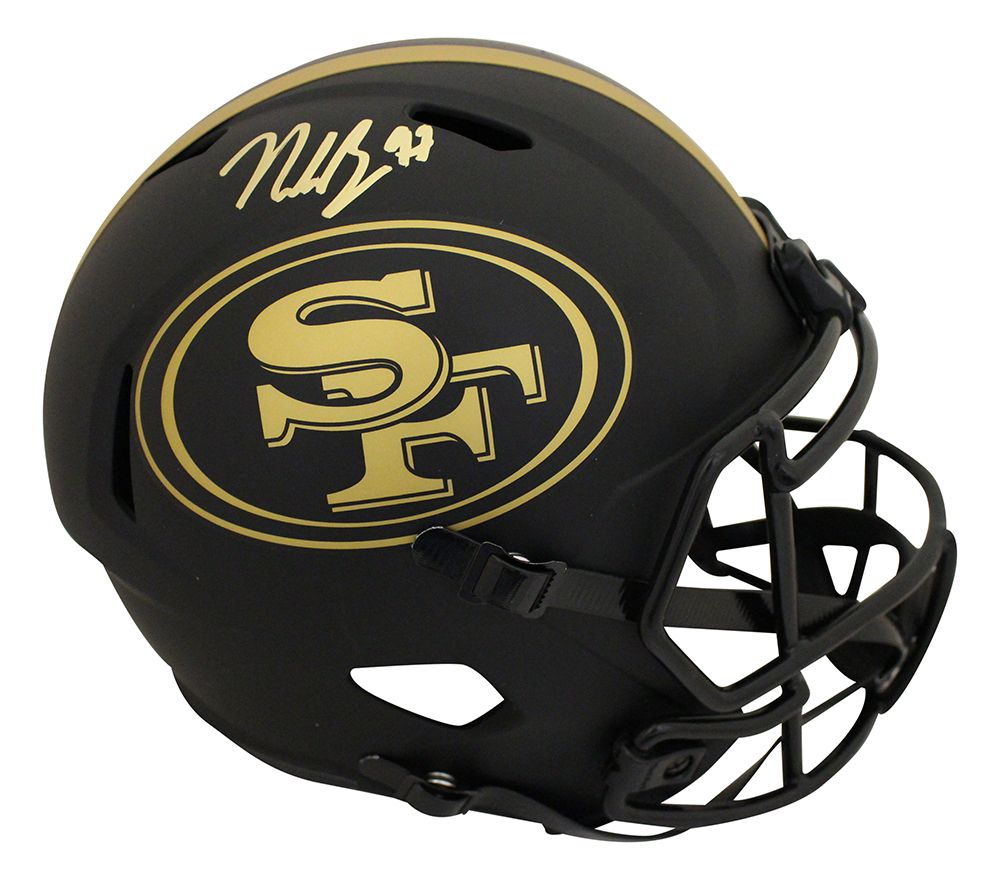 Nick Bosa Autographed/Signed San Francisco 49ers F/S Eclipse Helmet BAS