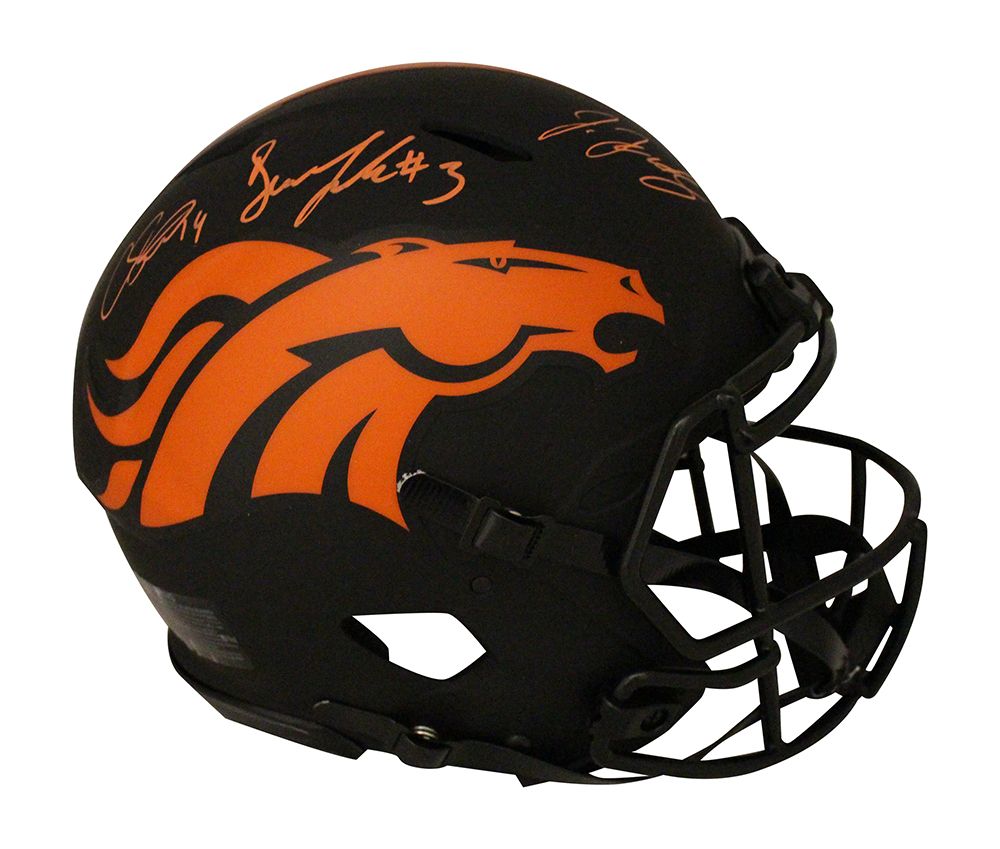 Courtland Sutton Autographed Denver Broncos Authentic Eclipse Helmet JSA
