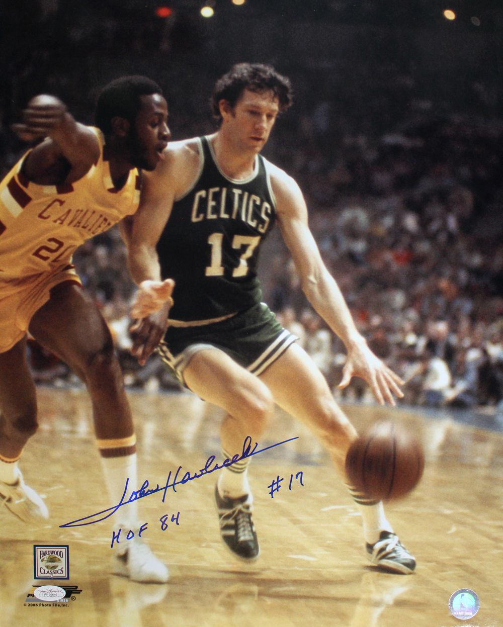 John Havlicek Autographed/Signed Boston Celtics 16x20 Photo HOF JSA