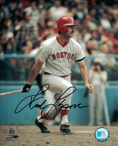 Fred Lynn Autographed Boston Red Sox 8x10 Photo