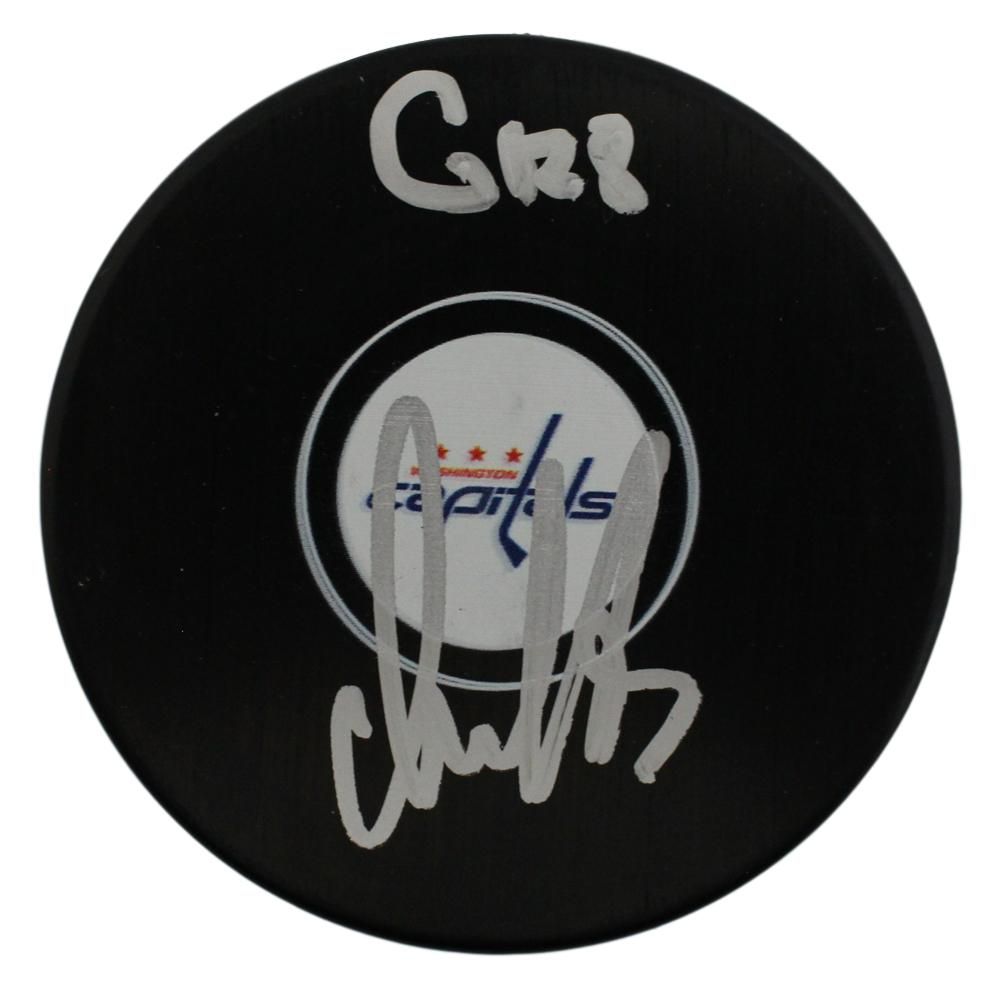 Alex Ovechkin Signed Washington Capitals Hockey Puck GR8 FAN