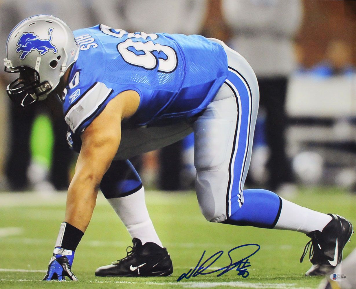 Ndamukong Suh Autographed/Signed Detroit Lions 16x20 Photo BAS