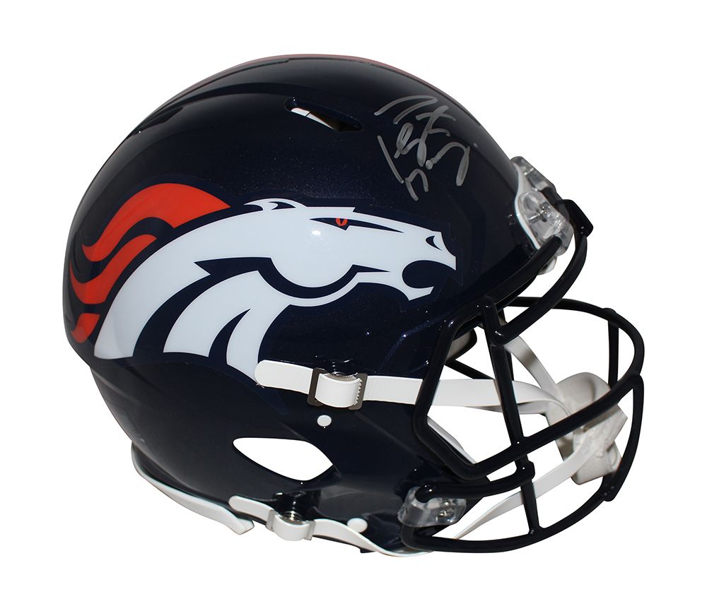 Peyton Manning Autographed Denver Broncos Authentic Speed Helmet FAN