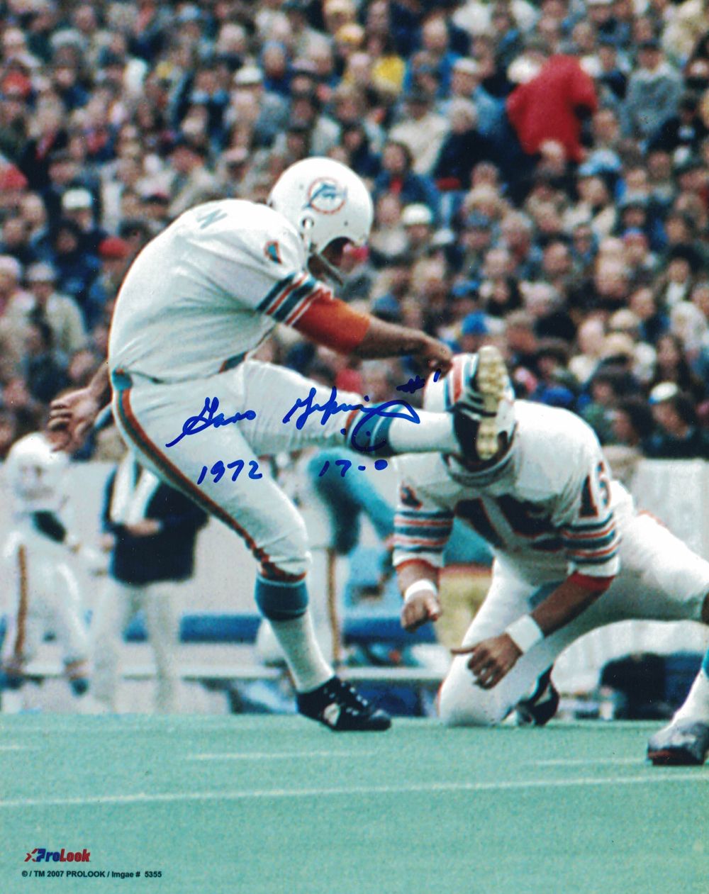 Garo Yepremian Autographed/Signed Miami Dolphins 8x10 Photo