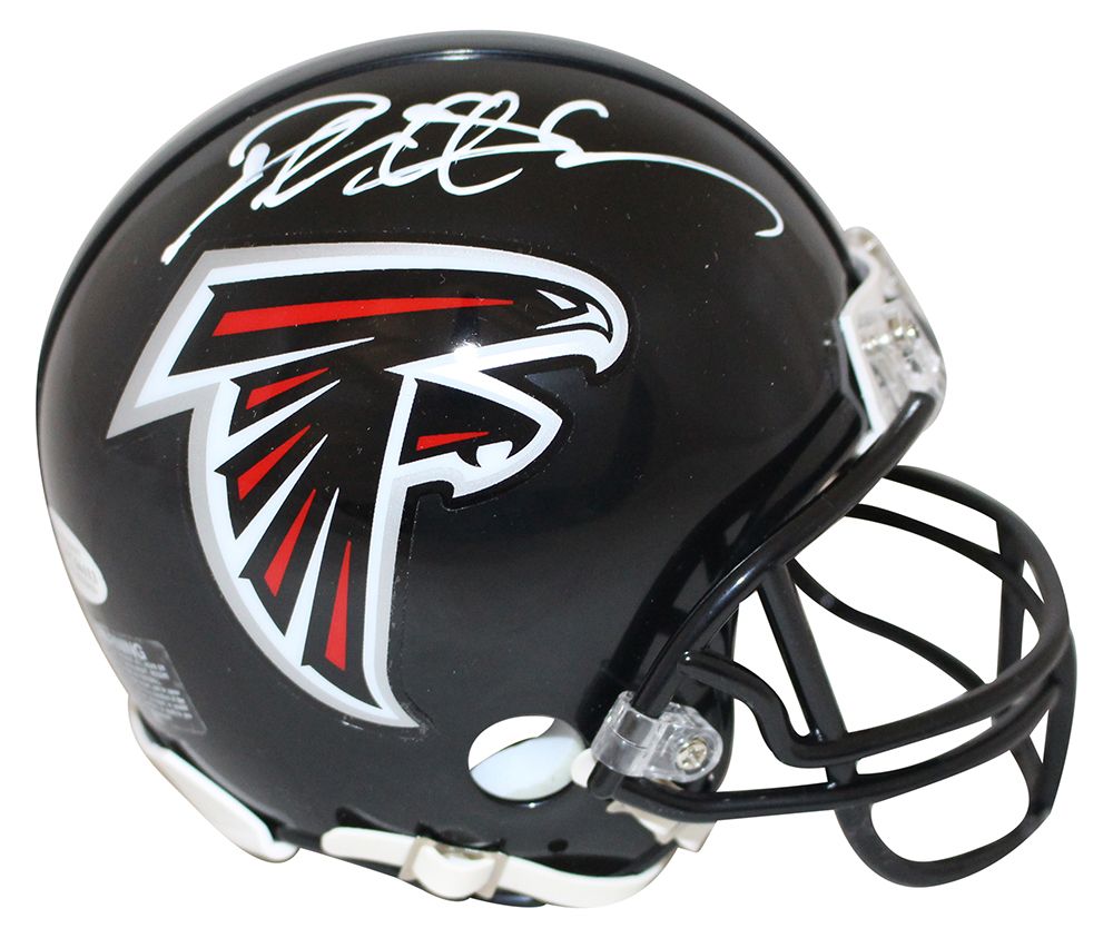 Deion Sanders Autographed/Signed Atlanta Falcons Mini Helmet BAS