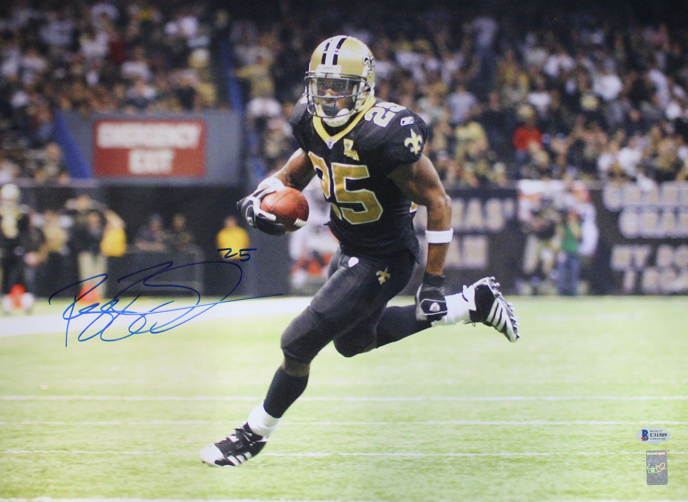 Reggie Bush Autographed/Signed New Orleans Saints 16x20 Photo BAS