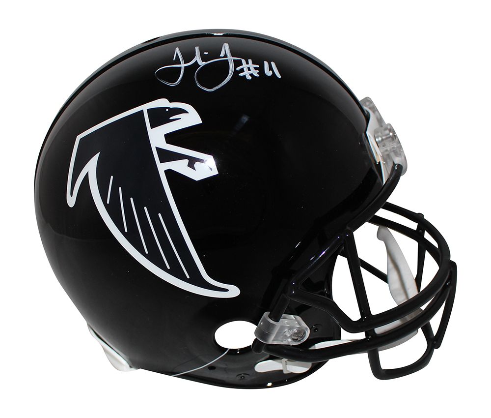Julio Jones Autographed Atlanta Falcons Authentic 1990-02 Helmet BAS