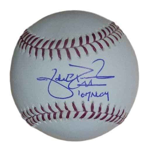 Jake Peavy Autographed Boston Red Sox OML baseball JSA w/NL CY JSA
