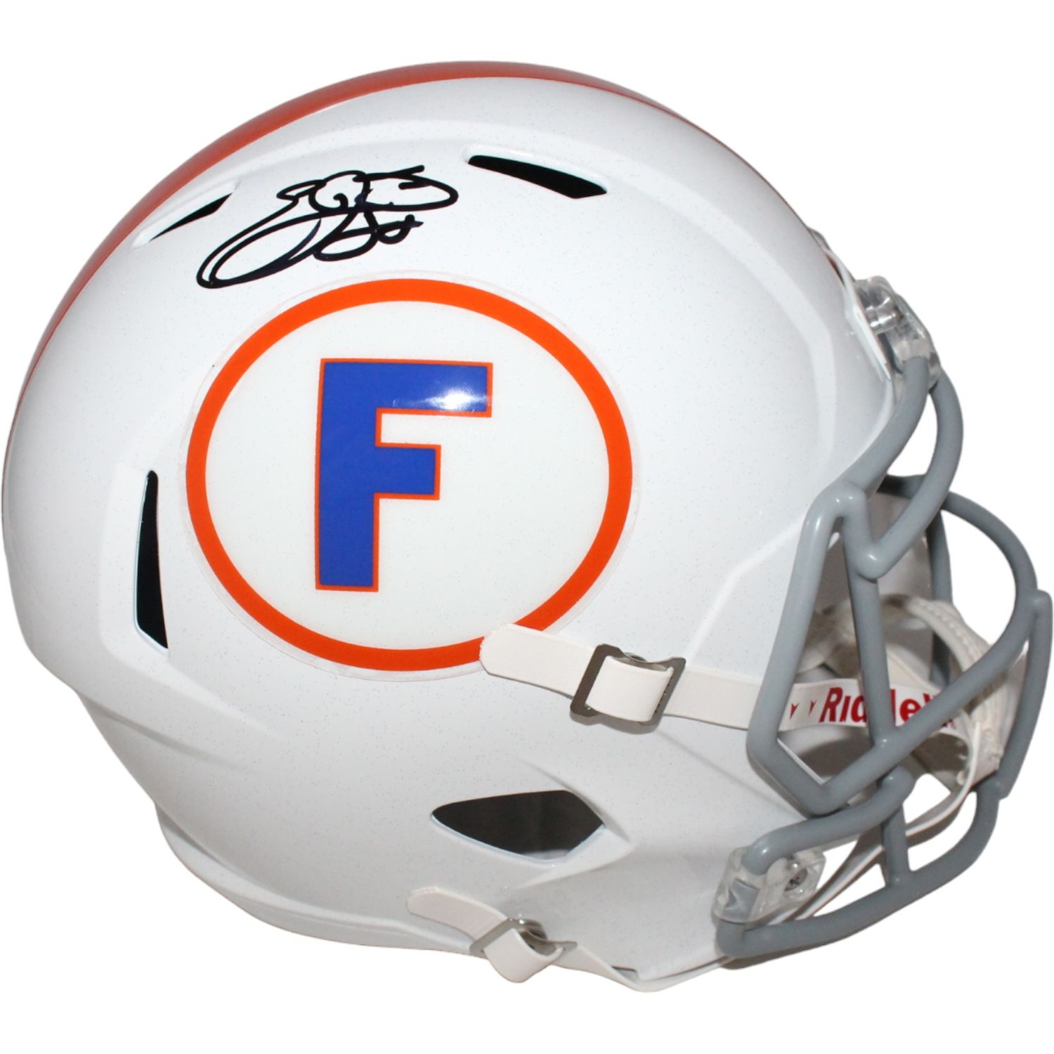 Emmit Smith Signed Florida Gators White TB F/S Helmet Beckett