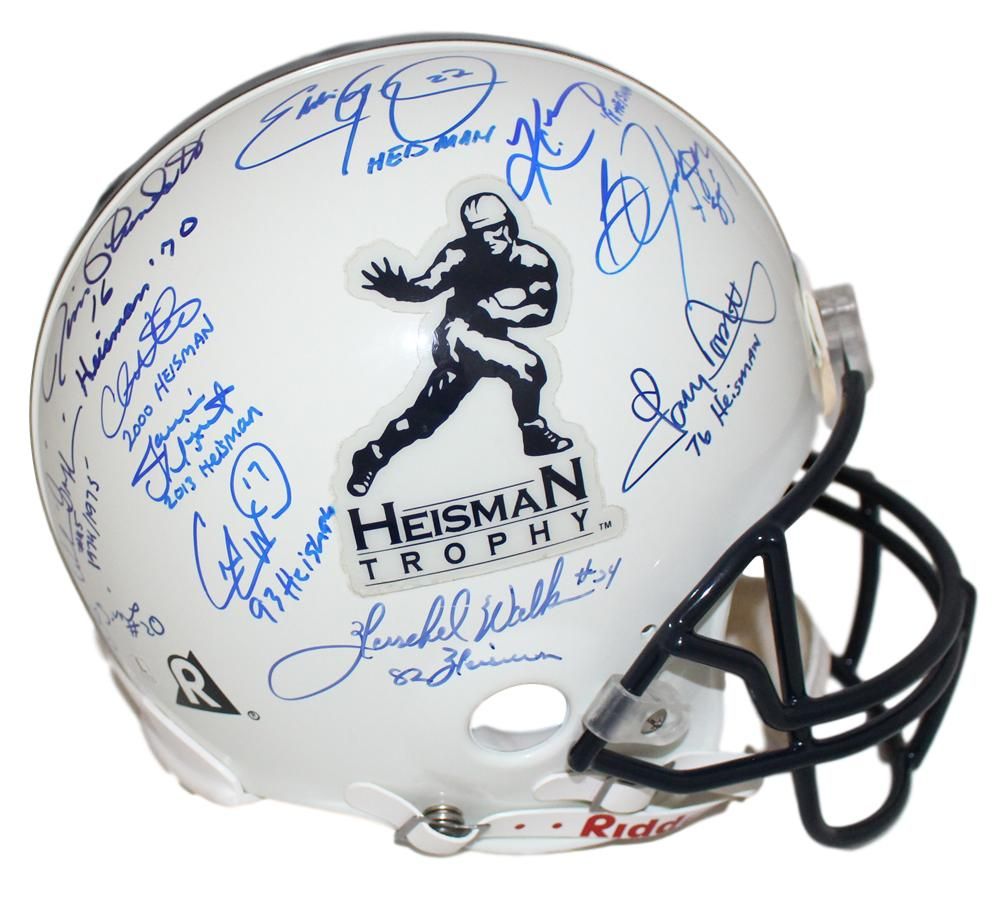 Heisman Trophy Winners Autographed/Signed Authentic Helmet 25 Sigs