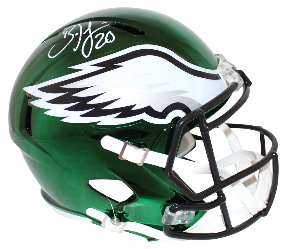 Brian Dawkins Signed Philadelphia Eagles F/S Speed Chrome Helmet JSA