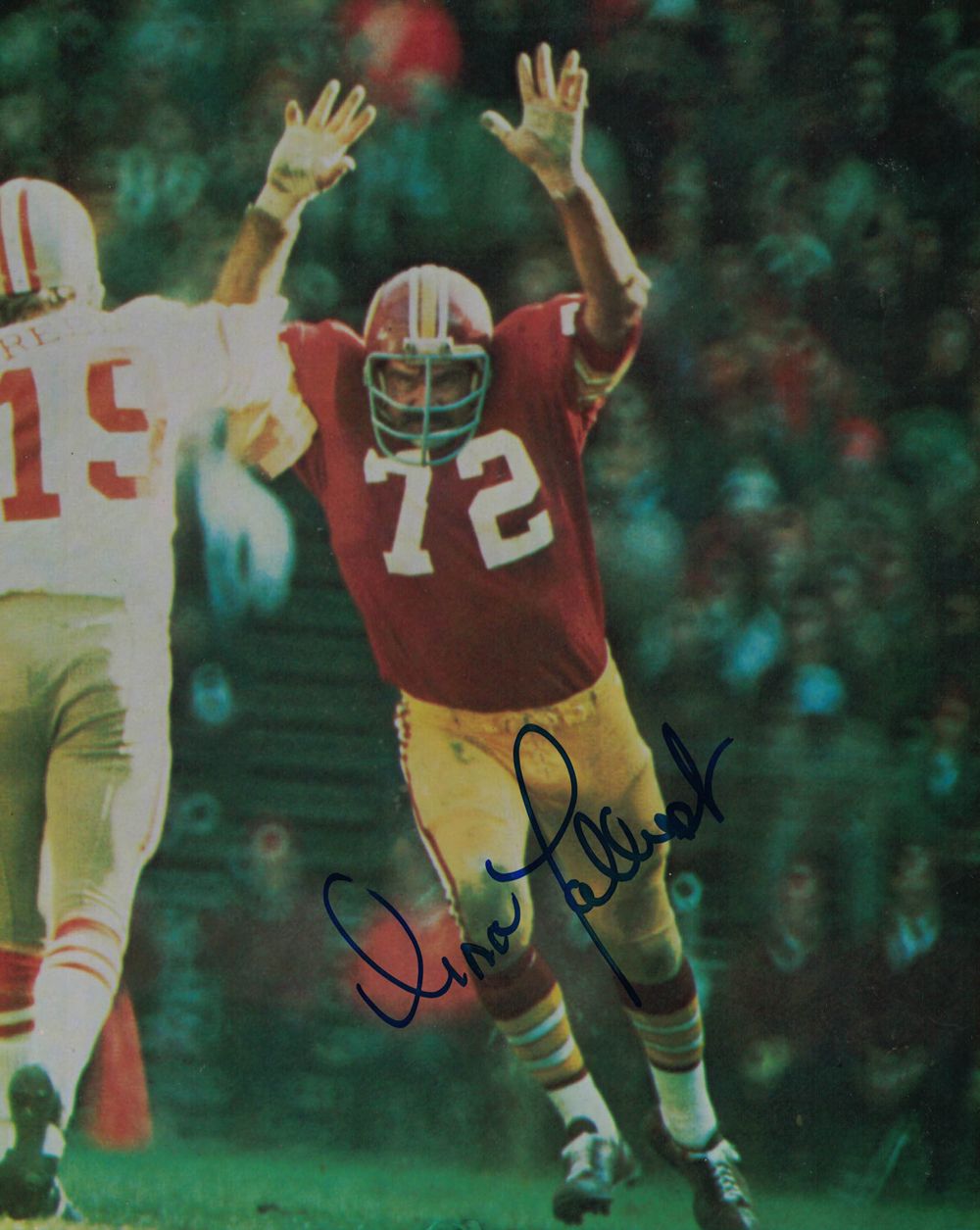 Diron Talbert Autographed/Signed Washington Redskins 8x10 Photo
