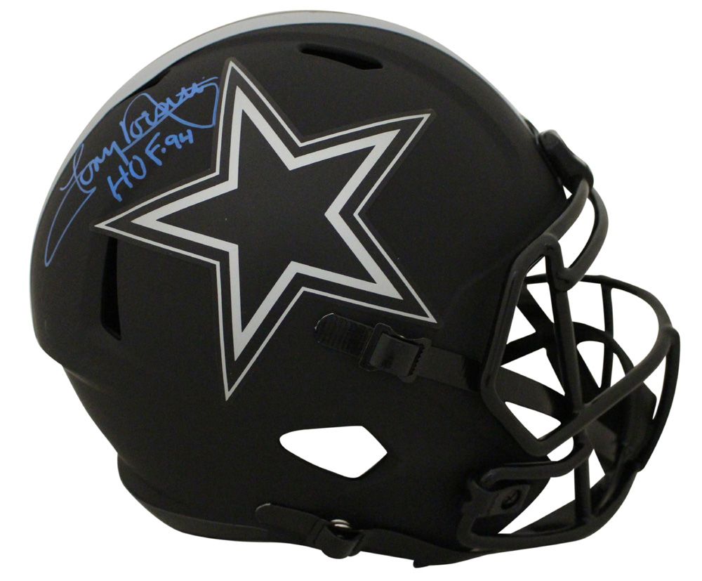 Tony Dorsett Autographed Dallas Cowboys F/S Eclipse Helmet HOF BAS