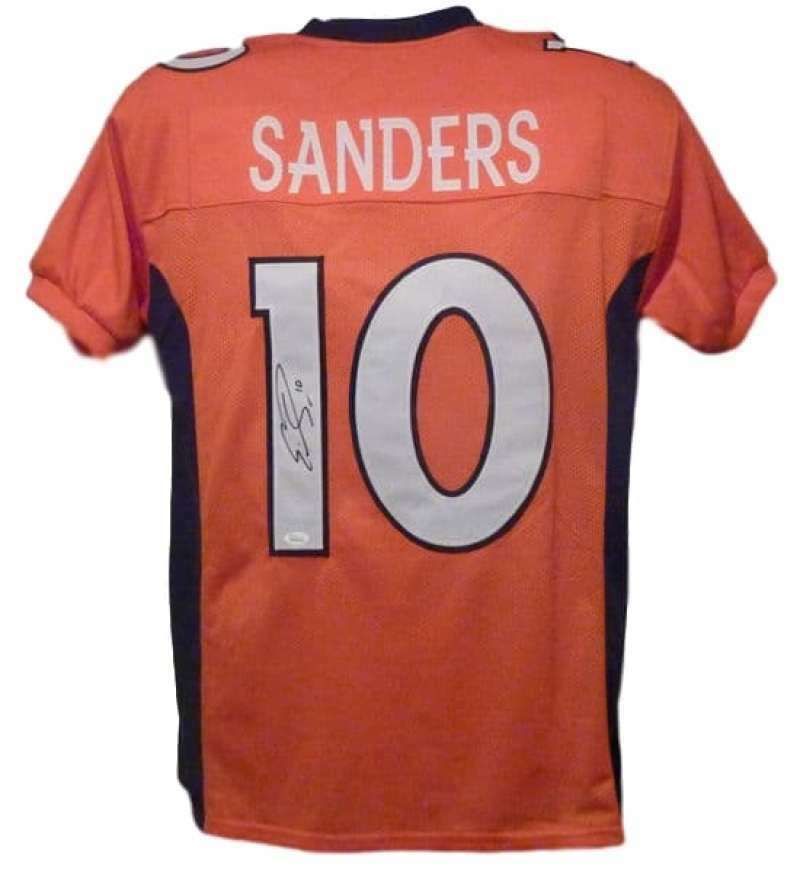 Emmanuel Sanders Autographed Denver Broncos orange size XL jersey JSA