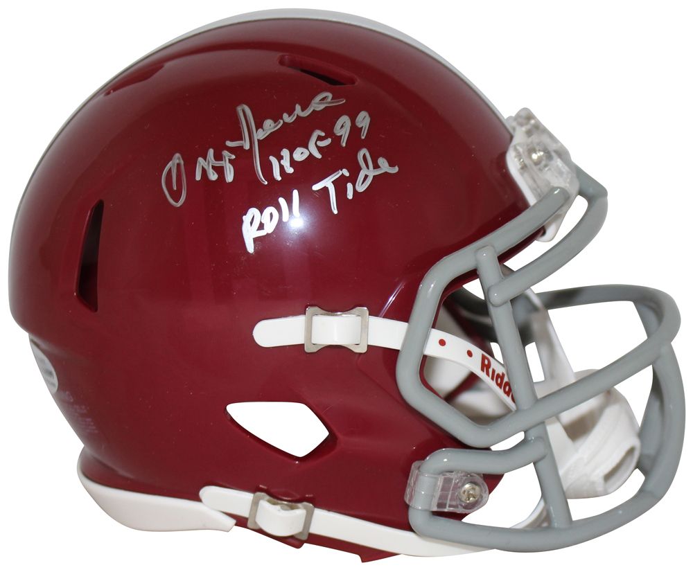 Ozzie Newsome Autographed Alabama Crimson Tide Speed Mini Helmet BAS