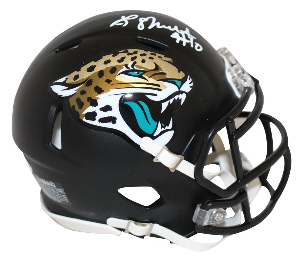 Laviska Shenault Signed Jacksonville Jaguars Black Matte Mini Helmet BAS