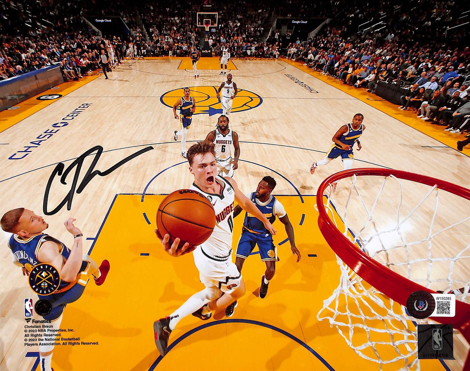 Christian Braun Autographed/Signed Denver Nuggets 8x10 Photo Beckett