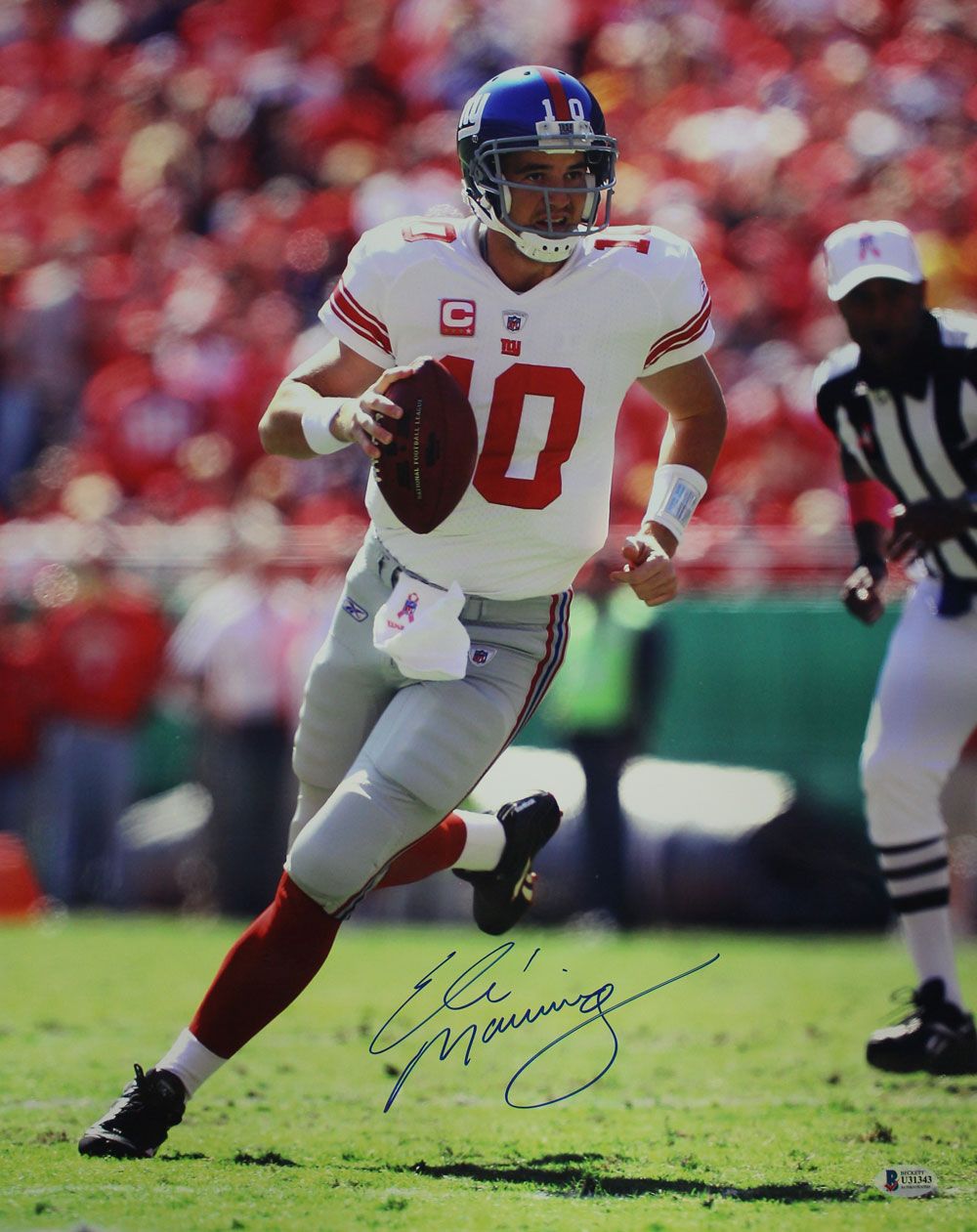 Eli Manning Autographed/Signed New York Giants 16x20 Photo BAS