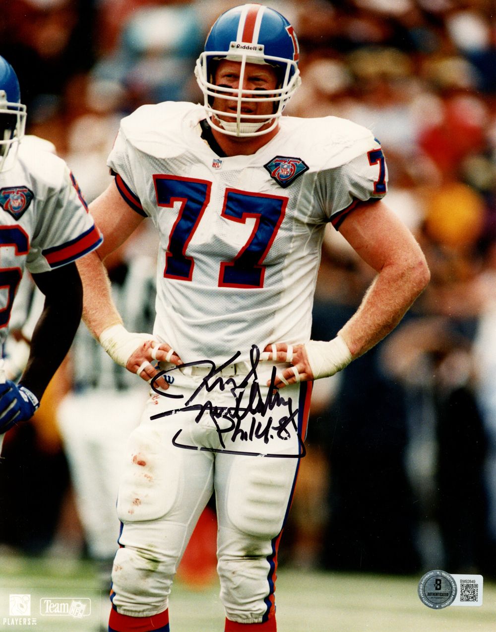 Karl Mecklenburg Signed Denver Broncos 8x10 Photo As Is Beckett 45159