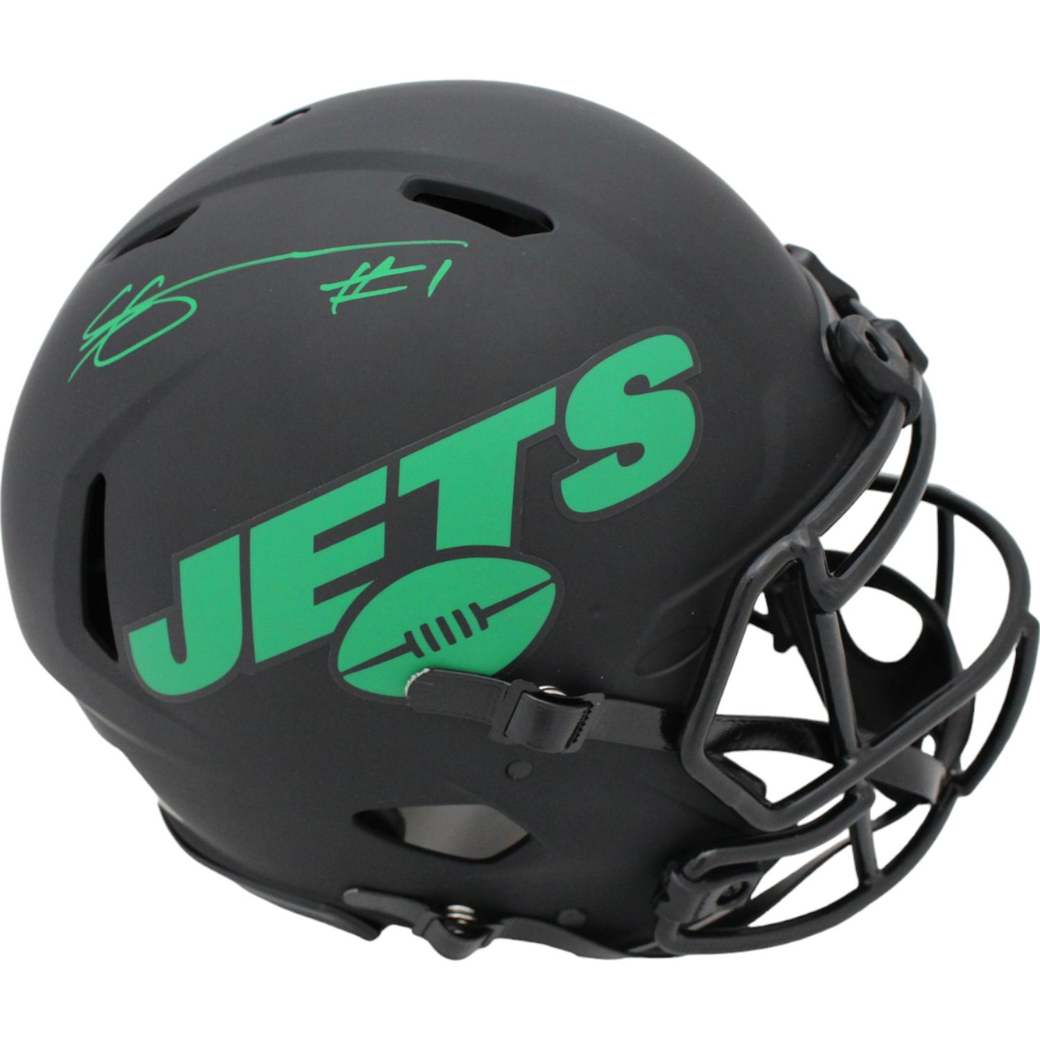Sauce Gardner Signed New York Jets Authentic Eclipse Helmet Beckett 45777