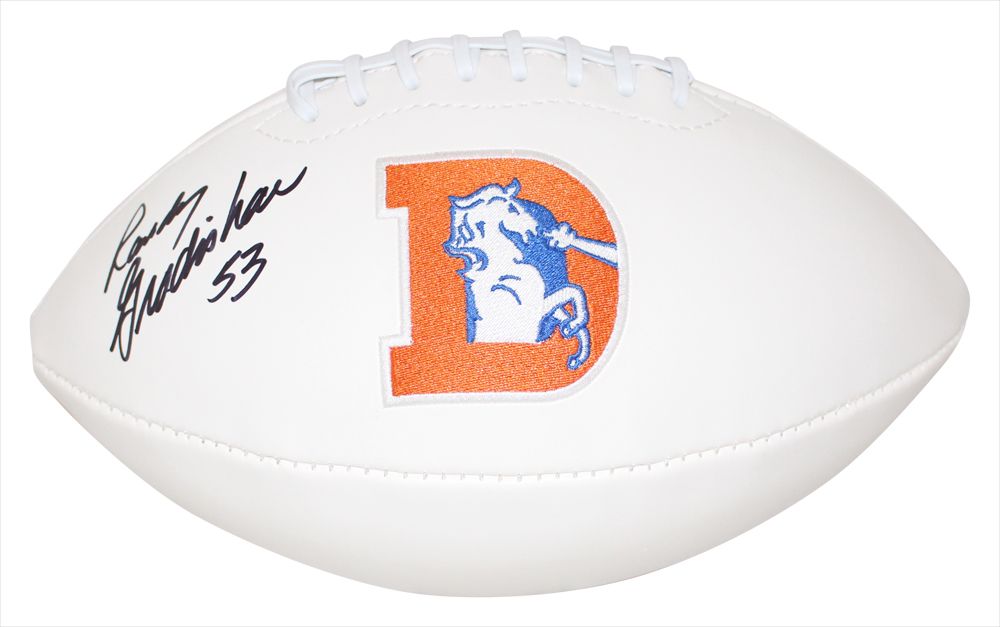 Randy Gradishar Autographed/Signed Denver Broncos Logo Football JSA