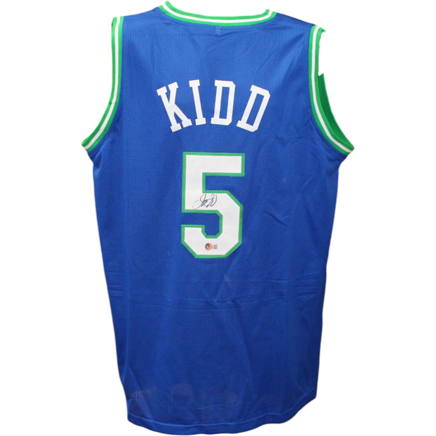 Jason Kidd Autographed/Signed Pro Style Blue Jersey Beckett