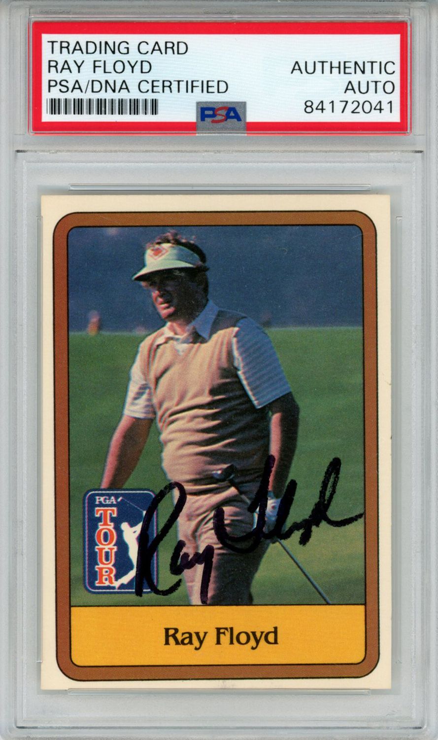 Ray Floyd Autographed/Signed 1981 Donruss #10 Trading Card PSA Slab