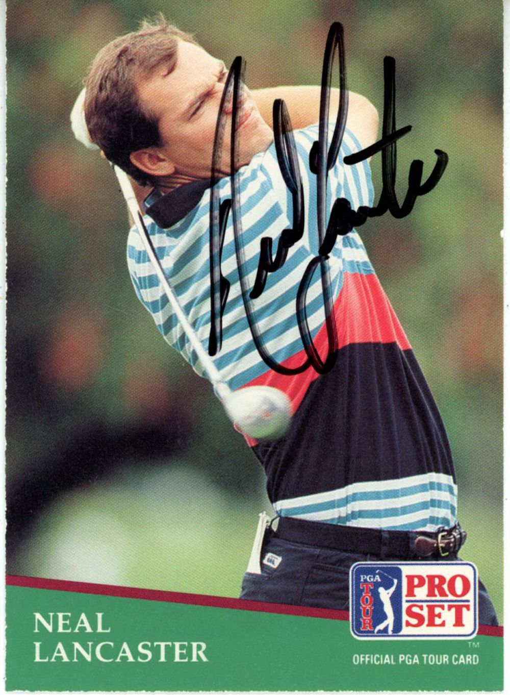 Neal Lancaster Autographed 1991 Pro Set #85 Trading Card Beckett 44867