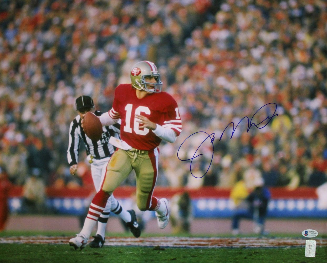 Joe Montana Autographed/Signed San Francisco 49ers 16x20 Photo BAS