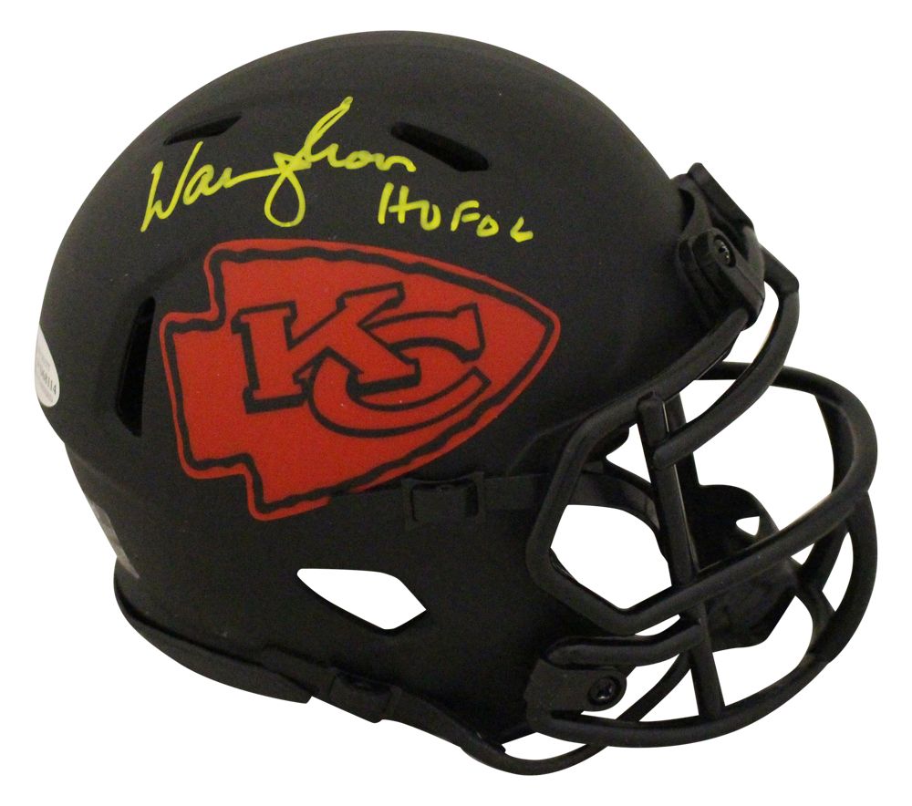 Warren Moon Autographed Kansas City Chiefs Eclipse Mini Helmet HOF BAS