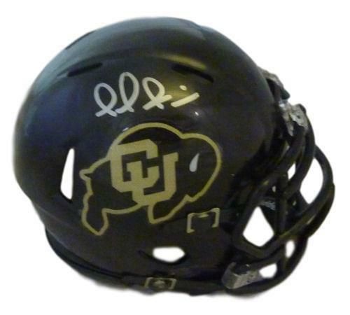 Paul Richardson Autographed University of Colorado Buffaloes black mini helmet