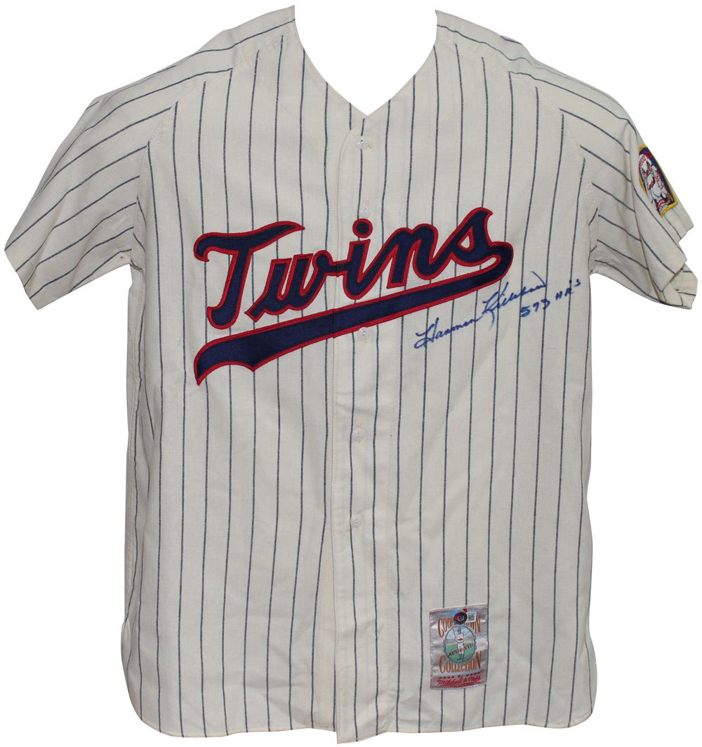 Harmon Killebrew Signed Minnesota Twins White Mitchell &amp; Ness Jersey BAS
