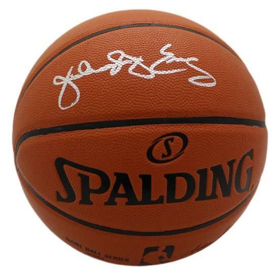 Julius Erving Autographed Philadelphia 76ers Replica Basketball JSA