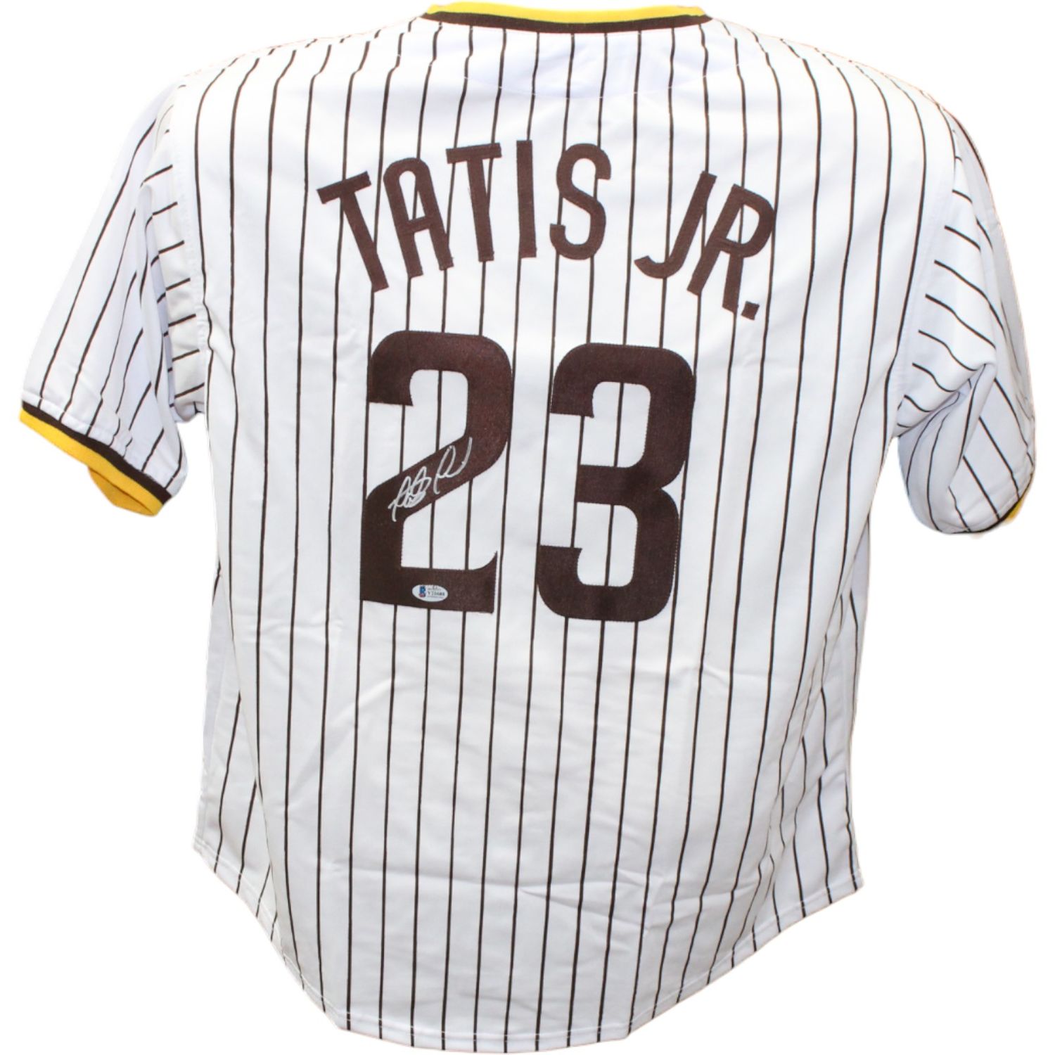 Fernando Tatis Jr. Autographed/Signed Pro Style White Jersey Beckett