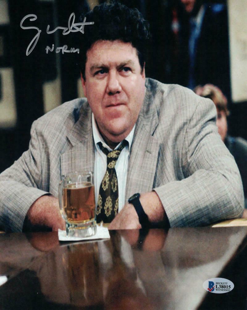 George Wendt Autographed &quot;Cheers&quot; 8x10 Photo Norm BAS