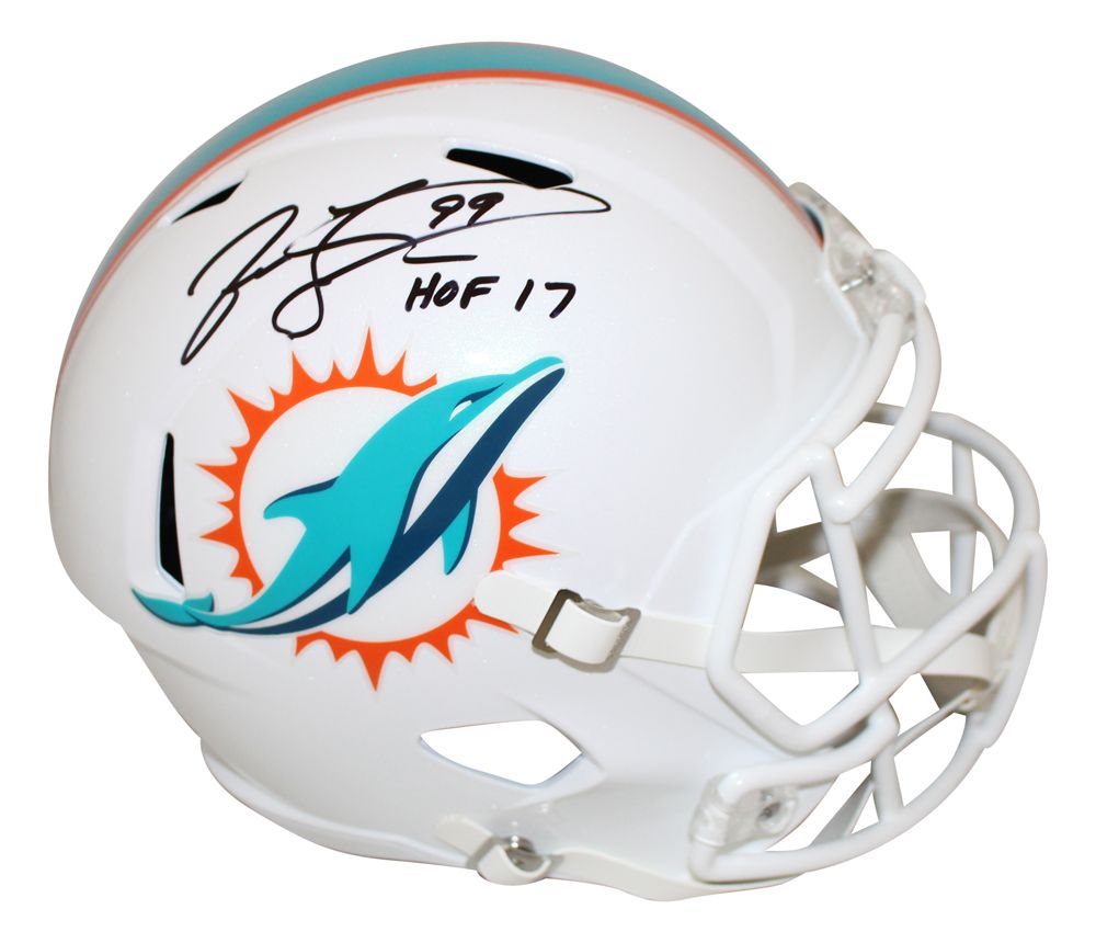 Jason Taylor Autographed/Signed Miami Dolphins F/S Speed Helmet HOF JSA