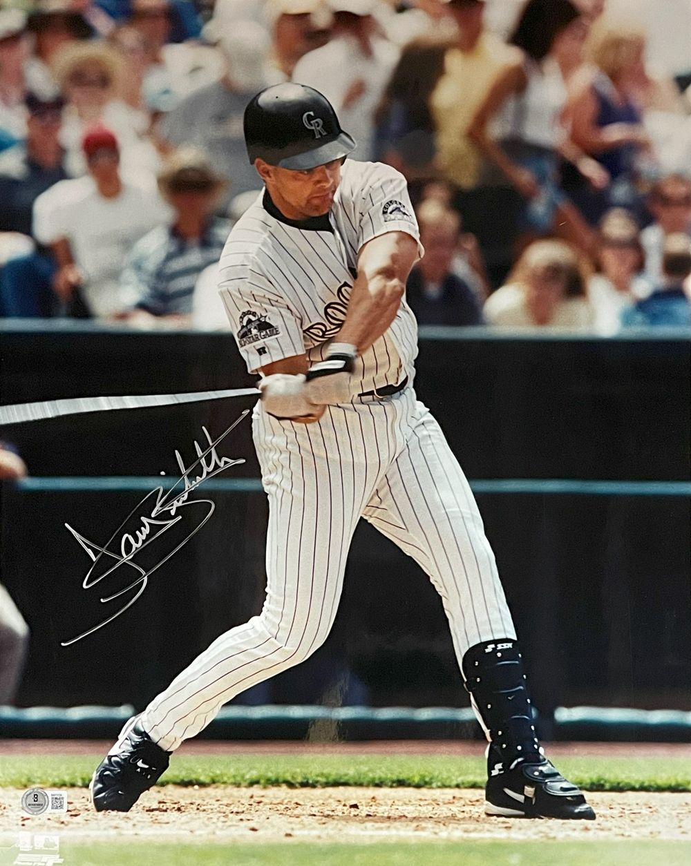 Dante Bichette Signed Colorado Rockies PF 16x20 Photo Beckett 44744